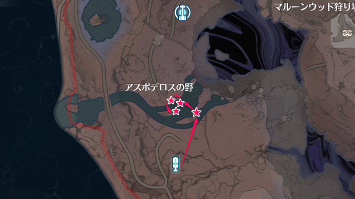 ルナフローラ回収ルート②