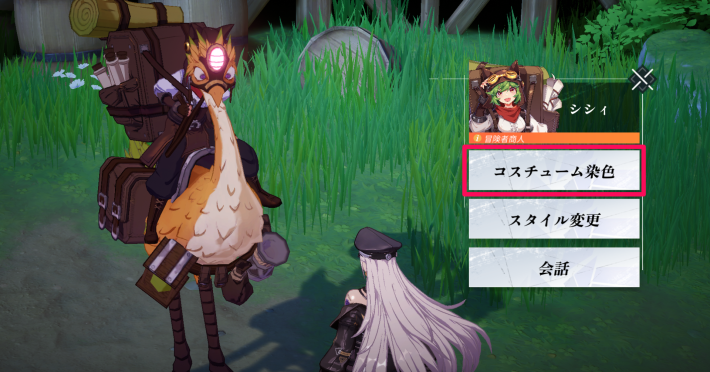 コスチューム染色のやり方