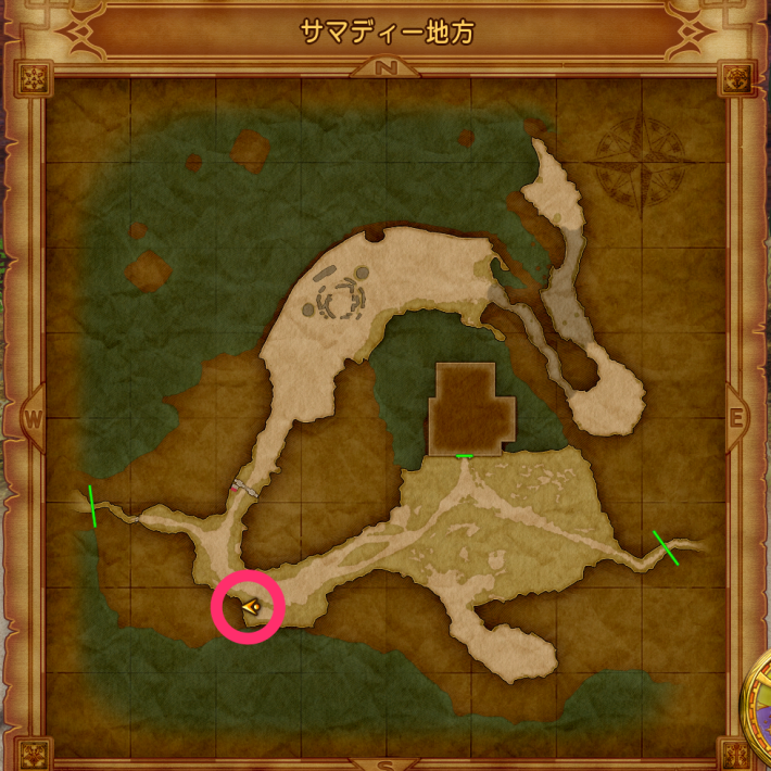 サマディー地方のヨッチの場所