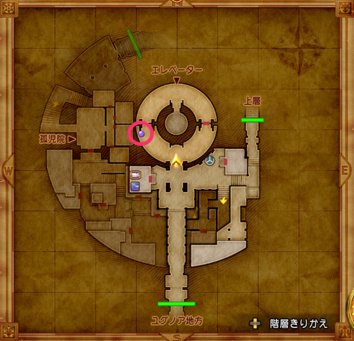 グロッタの町の闘士の場所