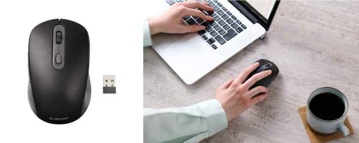 OSMOD Six USB無線/Bluetooth 充電静音マウスの製品画像と使用イメージ