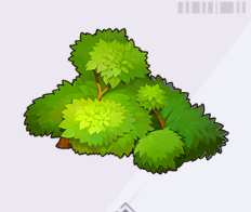 青々とした植え込み