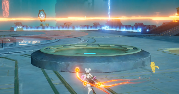 青いエリアに入ってリフトを落下させる