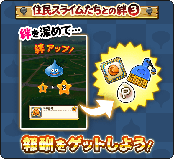 絆レベルに応じて報酬をゲット