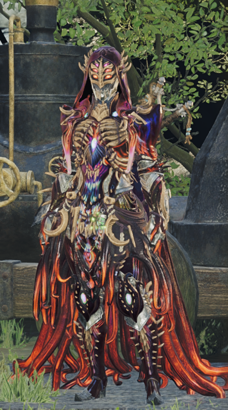 モンハンワイルズの歴戦王ヌエグドラ装備(男)