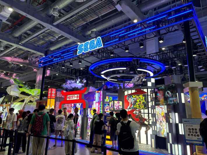 中国・上海にて開催された「Bilibili World 2025」のセガブースの