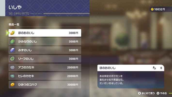 いしやでの購入画面