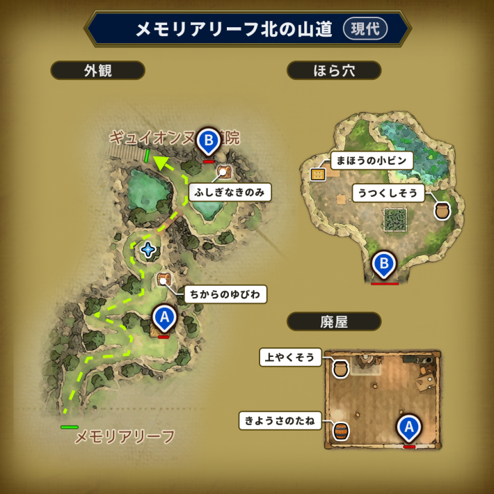 ドラクエ7リイマジンドののギュイオンヌ修道院へのルート