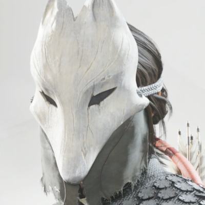 ゴーストオブヨウテイの狐の面