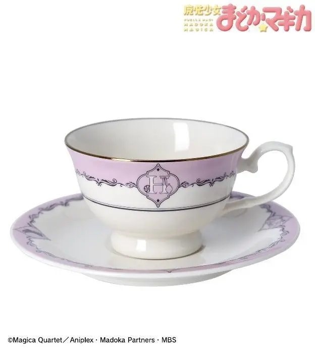 イニシャルモチーフ柄 カップ&ソーサー 暁美ほむら