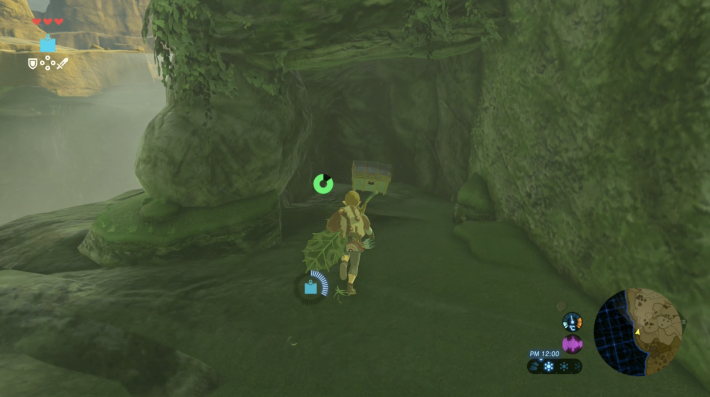 始まりの台地で炎の矢が手に入る宝箱