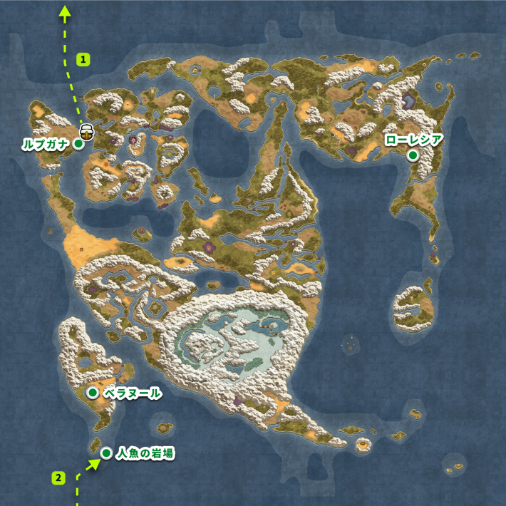 ドラクエ2リメイクの人魚の岩場の場所と行き方