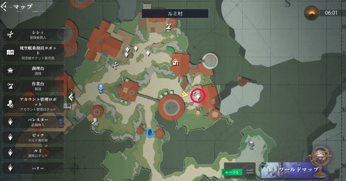 タリーナのエピソード1_マップ画像