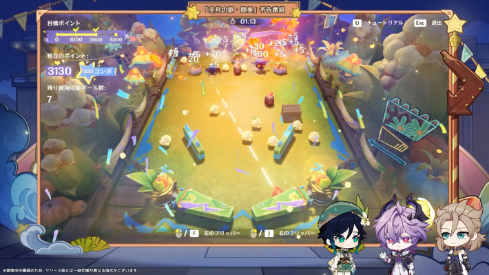 カラコロチュンボールの攻略と報酬の画像