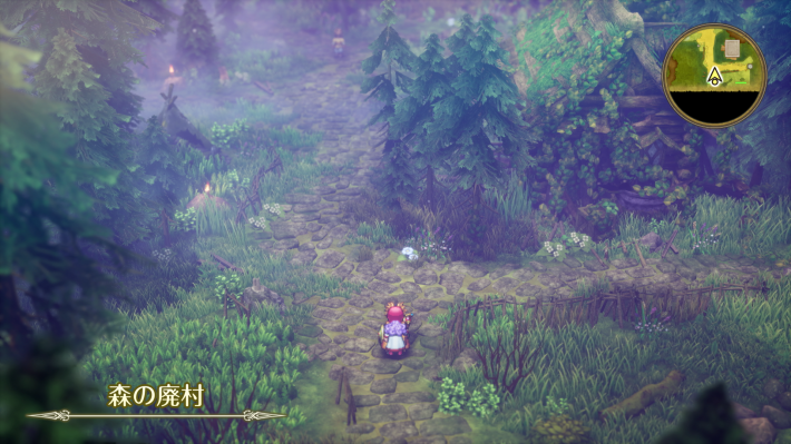 ドラクエ2リメイクの森の廃村