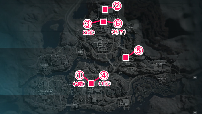 ラヤリ渓谷のマップ攻略の画像