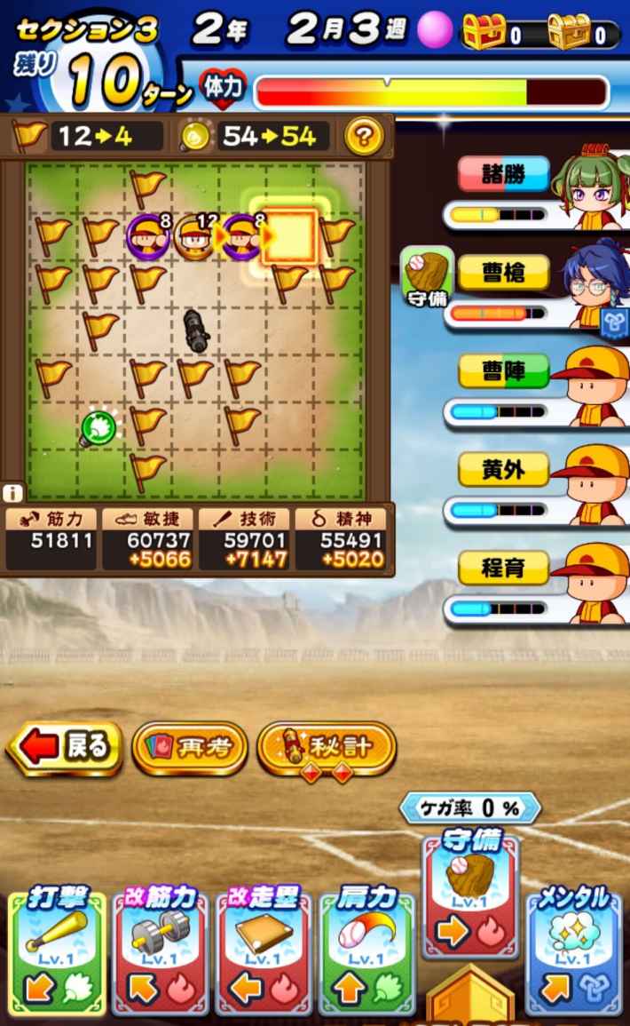 赤壁高校のギミック経験点仕様検証まとめ