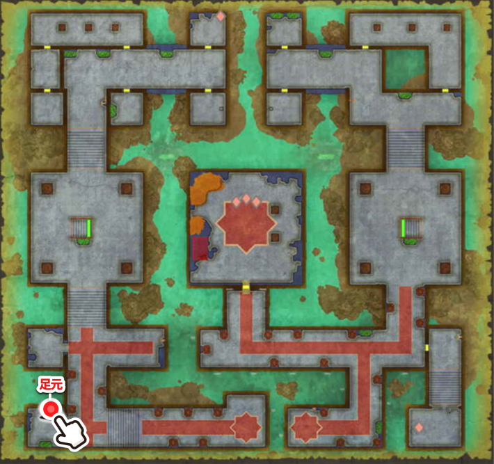 ドラクエ2リメイクのなぞの海底基地の地下1階小さなメダル場所マップ