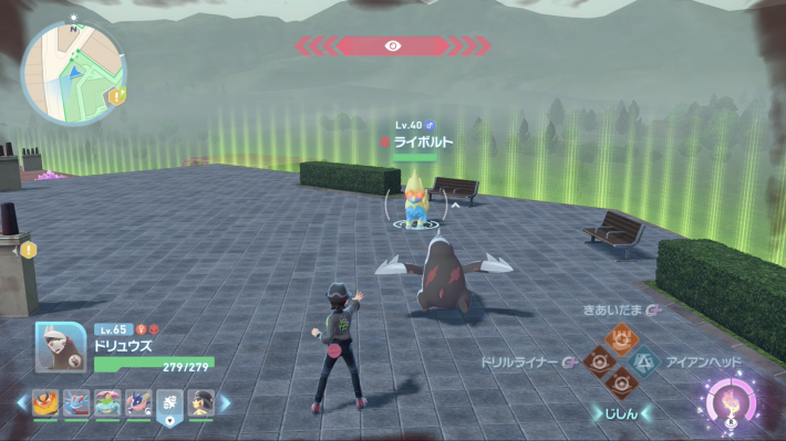 ポケモンzaのワイルドゾーン9のライボルト