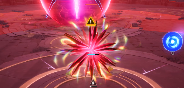 赤いトゲトゲを破壊してゲートを開く