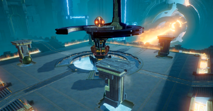 ミカエルの台座が上に移動する