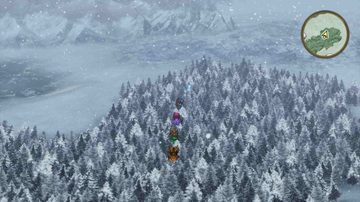 ドラクエ2リメイクのロンダルキアのほこら 南東 森の中キラキラ