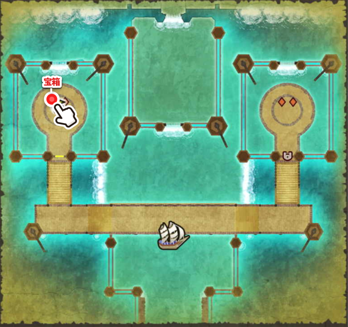 ドラクエ2リメイク_海底宝物庫_西海_つるぎのまいの巻物