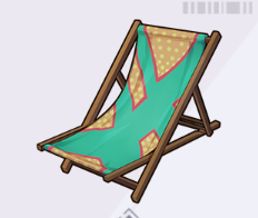 グリーンマンゴーのビーチデッキチェア