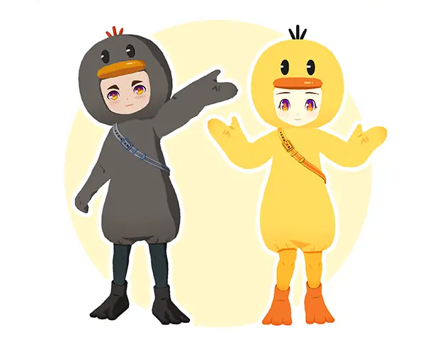 牧場物語 風のグランドバザールのヒヨコさんコーデ