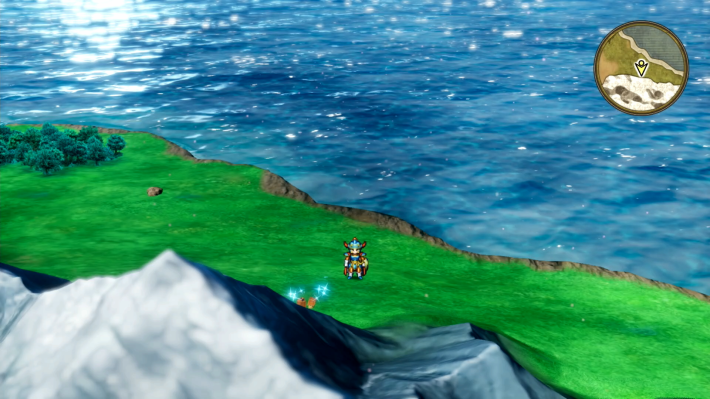 ドラクエ1リメイクのガライの街から東の山付近