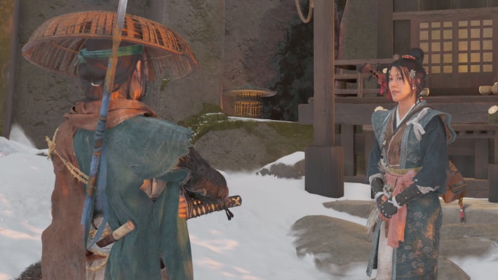 ゴーストオブヨウテイのお雪と会話