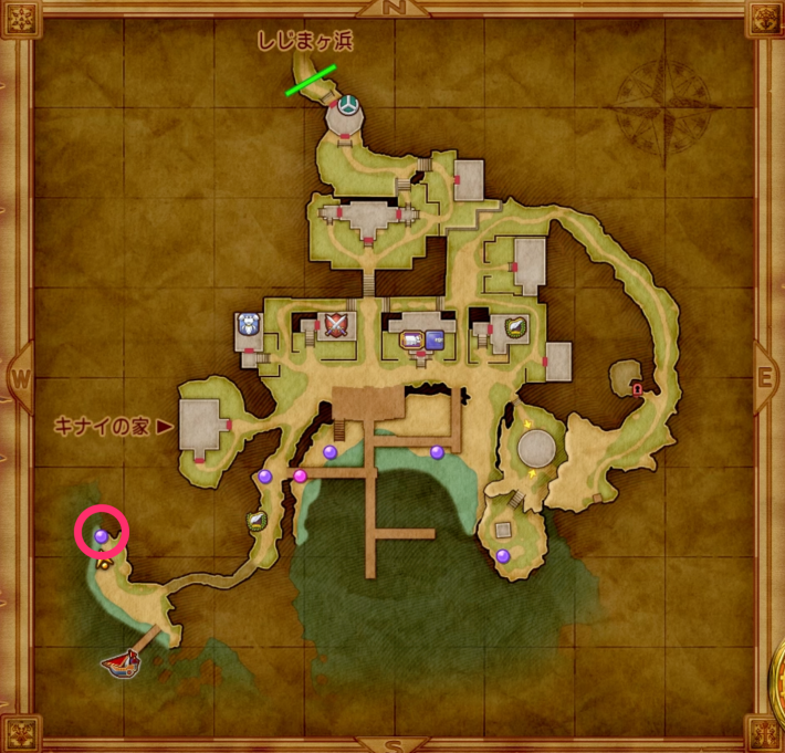 ナギムナー村の浜辺の少年