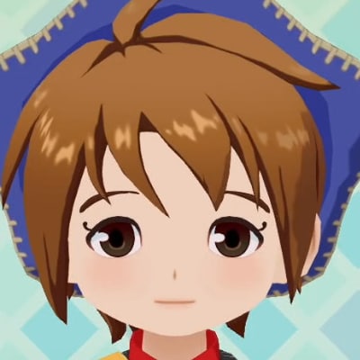 牧場物語 風のグランドバザールの顔立ちK