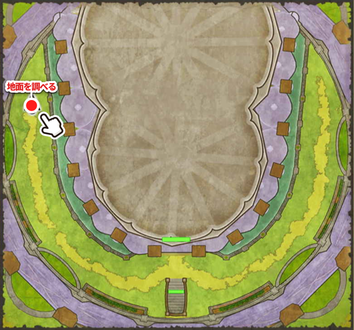 ドラクエ2リメイクの妖精の城の3階小さなメダル場所マップ