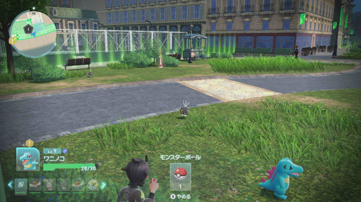 ポケモンZAの捕まえ方のしゃがみ