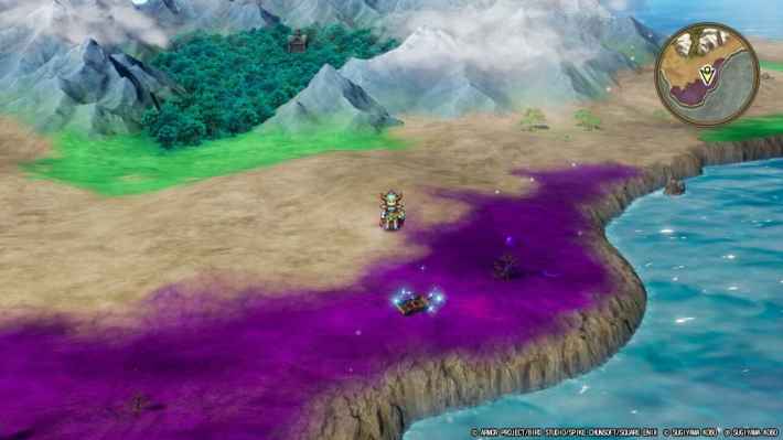 ドラクエ1リメイクのドワーフの洞窟南の毒沼