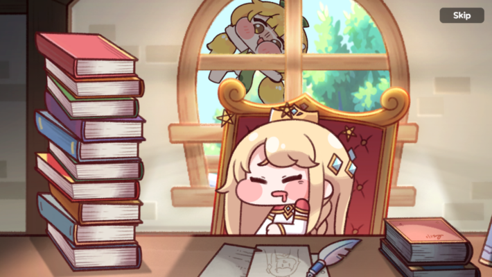 :ブルミが窓に張り付く