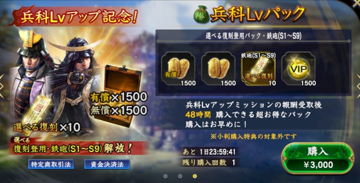 兵科Lvパック
