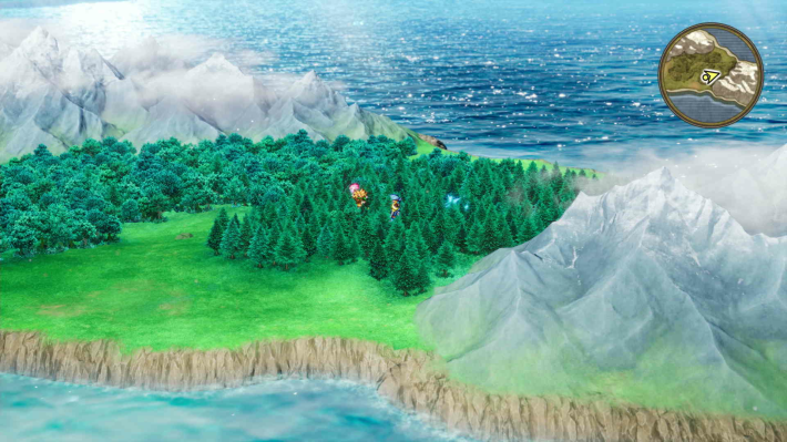 ドラクエ2リメイクのペルポイの町 南西 森の中キラキラ