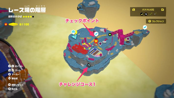 レース場の階層チャレンジコース1
