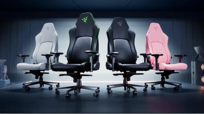 Razer、360度可動ランバーサポート搭載「Iskur V2 NewGen」発表。冷却 