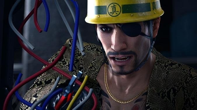 ゲーム内での真島吾朗の表情