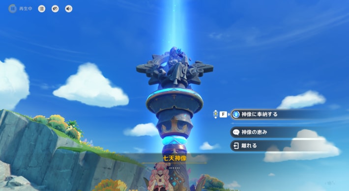 七天神像に奉納