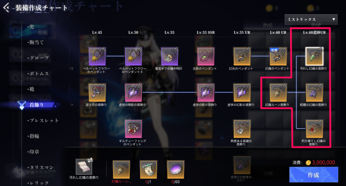 遺跡アクセサリーを作ろう