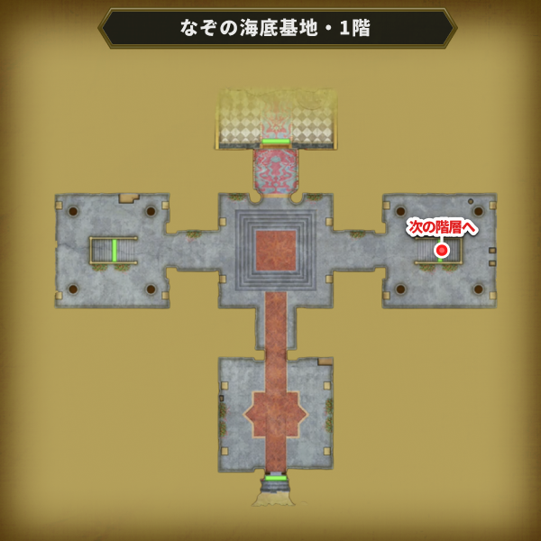 東の階段から地下1階進む