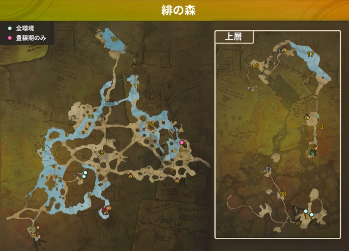 緋の森の流水草の採取場所