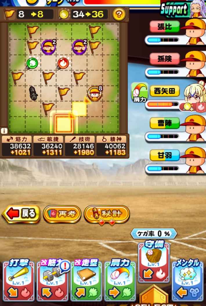 赤壁高校のギミック経験点仕様検証まとめ