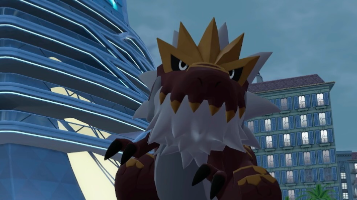 ポケモンZAの撮影に協力するガチゴラス