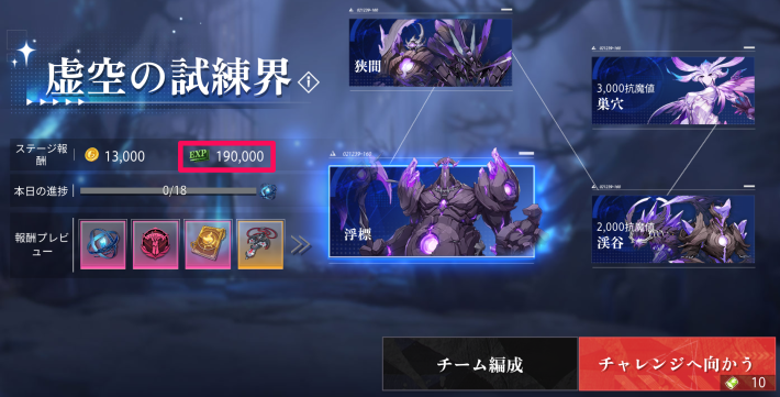虚空の試練界をクリアしよう