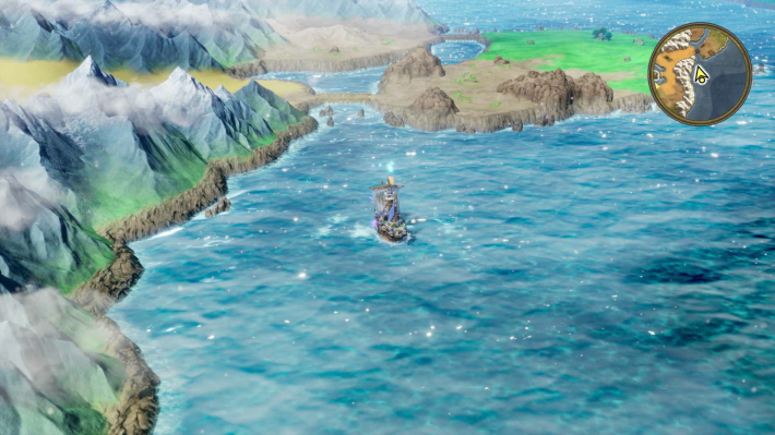 ドラゴンクエスト2リメイクのベラヌール東の海上のキラキラ